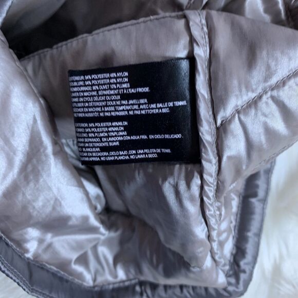 Bernardo Pewter Goose Down Puffer Vest Size S - Picture 4 of 5